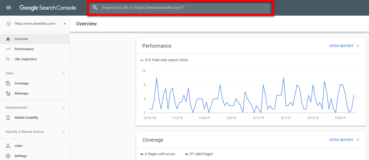 Inspect any URL in the new Google Search Console