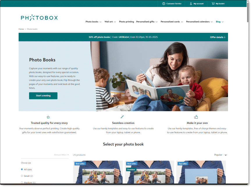 Photobox - getting the balance right by simplifying the process