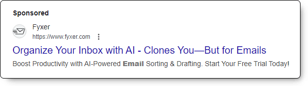 Email overload - the ad solution?