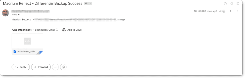 Macrium Reflect disk imaging software